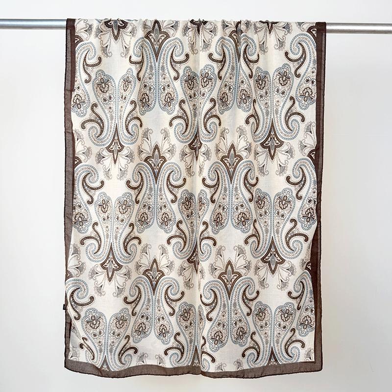 Elegant Women Retro Silk Scarf Floral Print Wrap Shawl Lady Bandanas Hijab Boho Long Scarve Pareo Headscarf Fashion Korean New