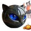 Halloween Tabletop Cat Statue Resin Unique Cat Figure Black Cat Figurine Elegant Home Decor Gifts for Cat Lovers Women Men