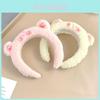 Cute Panda Plush Headband For Women Winter Face Wash Hairband Korean Style Hair Accessories