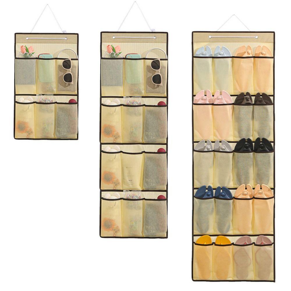 Space Saver Hanging Storage Bag Wall-mounted Shoe Rack Sundries Bag  Sundries Organization
