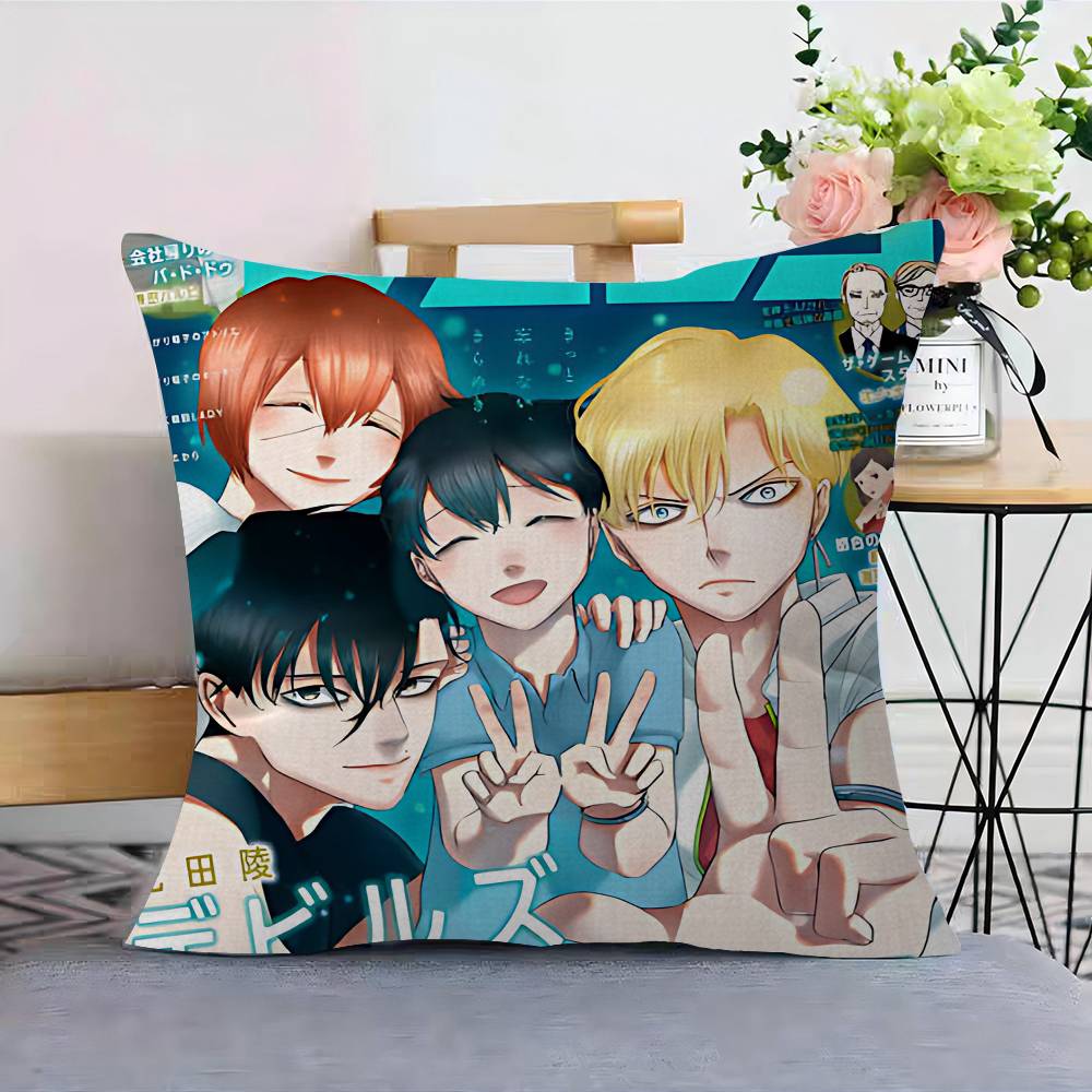 Anime DEVILS LINE Lucky Dragon Pillow Cover Sofa Cushion Cover Home Room Decoration Children Gift