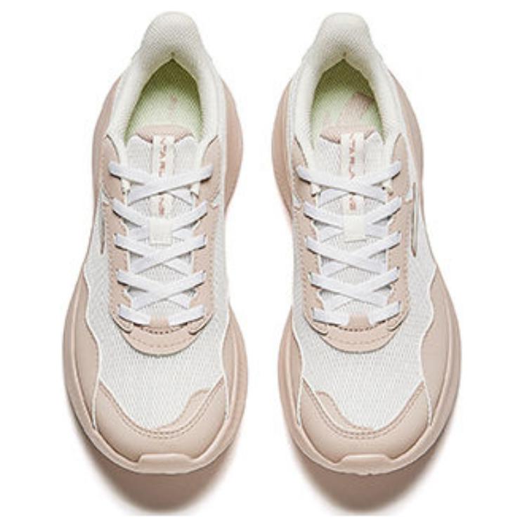 New Anta Nebula Cushioning And Breathable Low top Casual Running Shoes Women's White Pink 922435559-2