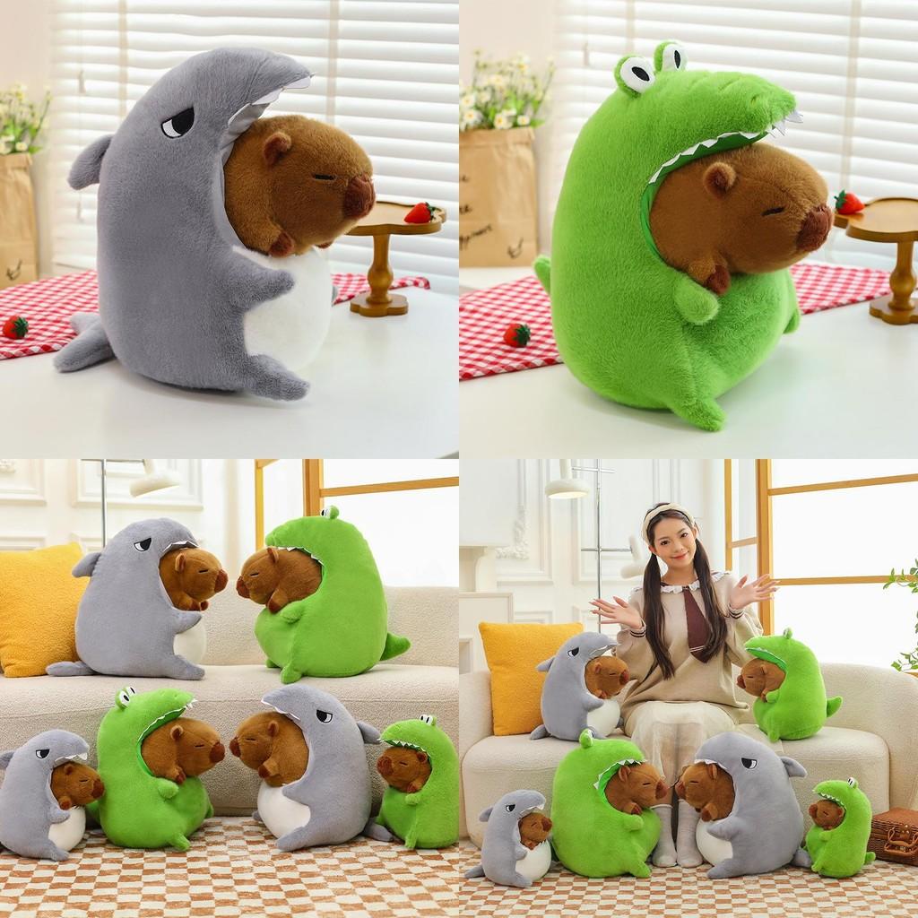Dolphin Crocodile Shark Cute Plush Toy Children Doll For Kids Decor Bedroom
