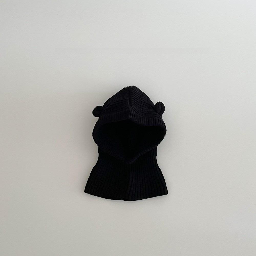 

Cute Big Eyes Pullover Cap Warm Beanie Hat New Plush Infant Knitted Cap Autumn and Winter чёрный