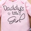 Newborn Infant  Valentine Print Romper Bodysuit+Leopard Print Pants Set