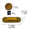 4 Pieces Reflector Light Reflective Strip Replacement Part for Trailer Bike Car