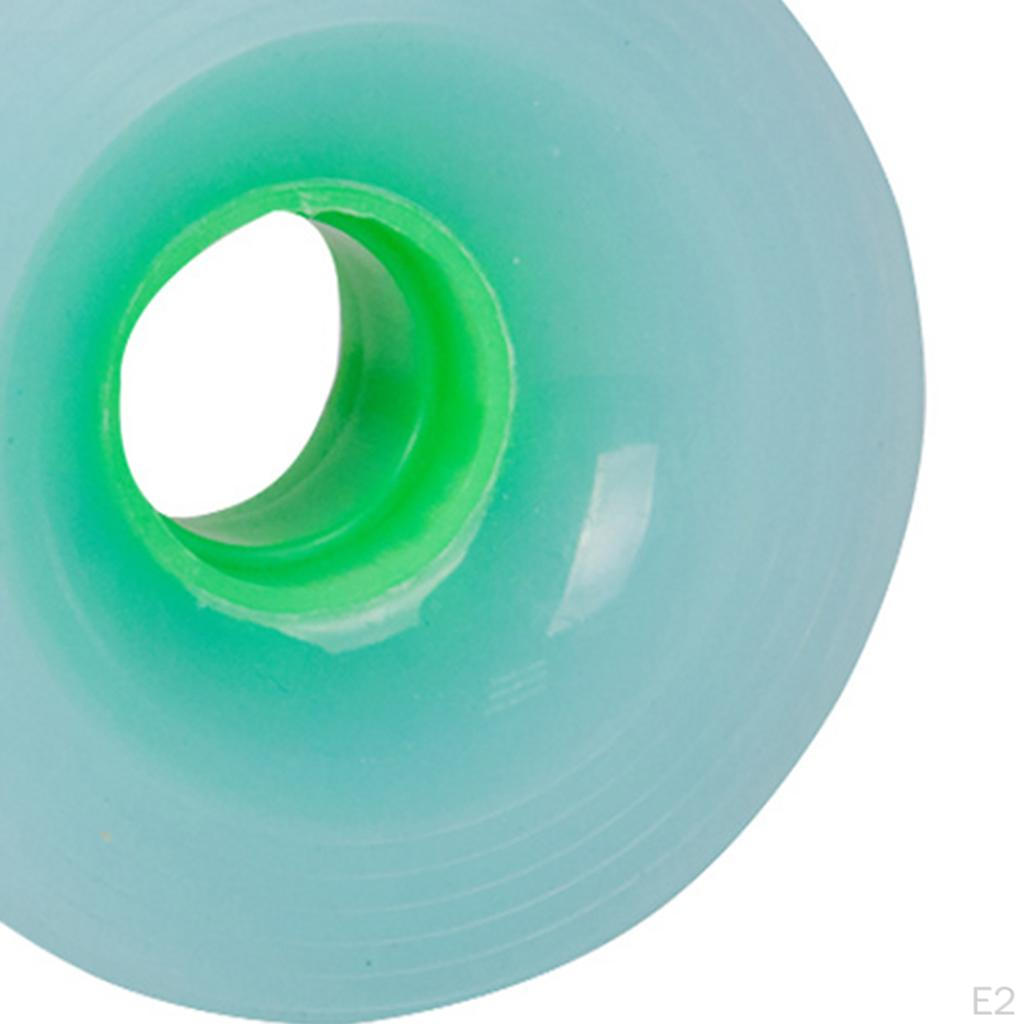 4 Pack Skateboard Wheels, 7cm PU Long Board Wheel High Strength Wheels Maintenance Roller