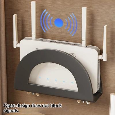 1Pcs Wall Mount Wifi Router Storage Box Device Placement Rack Top Box Bracket Household Home Theater Cable Organizer Fixture