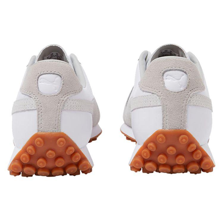 Puma Army Trainer Rider Leather Comfortable Retro Low-Top Lifestyle Shoes Unisex Sneaker Gray White 386944-01