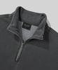 Beodeonteu Garment-Dyed Half Zip Fleece Sweatshirt [Charcoal]