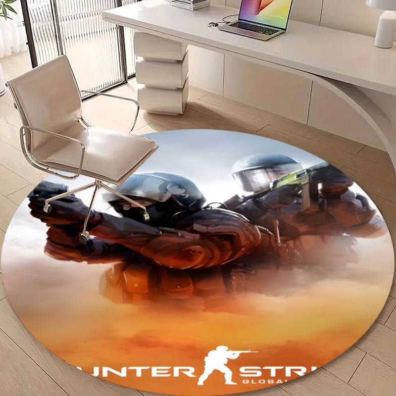 Personalized CS Round Chair Office Rug - Perfect for Mat, Office Chair & More - Ideal Gift for Birthdays and Holidays