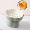 Ceramic Slow Feeder Pet Bowl Dogs Cats Anti-Choking Slow Eating Food Bowl Elevated