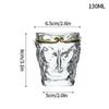 130ml Wukong Glass Cup Transparent Tea Cup Creative Monkey Face Drinking Glasses Coffee Mug Milk Juice Cold Drink Cups Drinkware