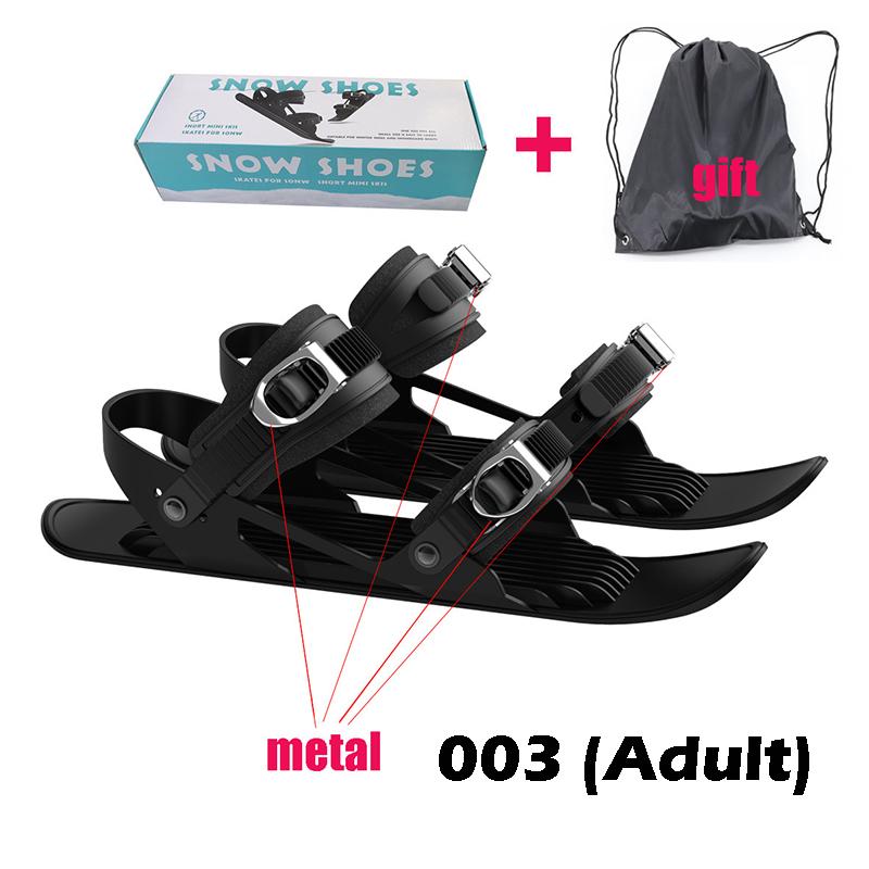 Winter Outdoor Sports Ski Boots with Nylon Metal Buckles and Adjustable Straps Ski Gear
