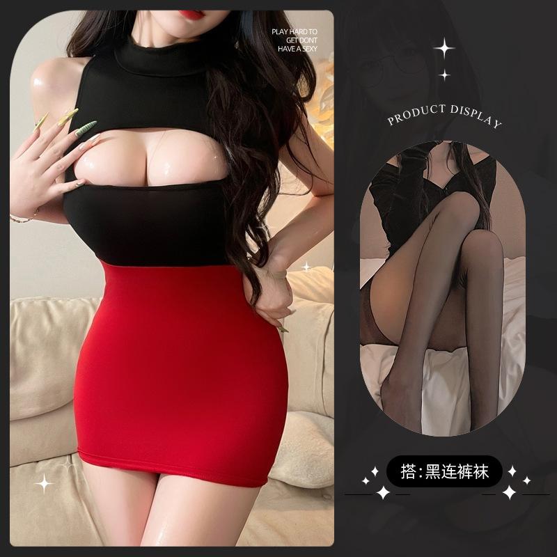 Sexy Secretary Uniform Miniskirt Pure Sex Lingerie Women's Bed Passion Hot Suit Seduction