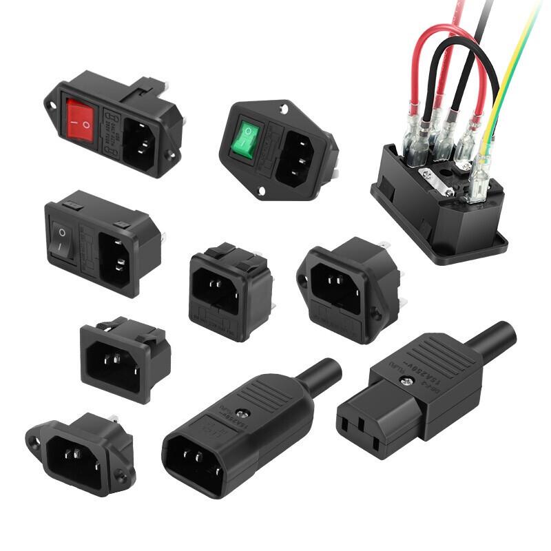 AC Power Inlet Socket with Switch and Fuse