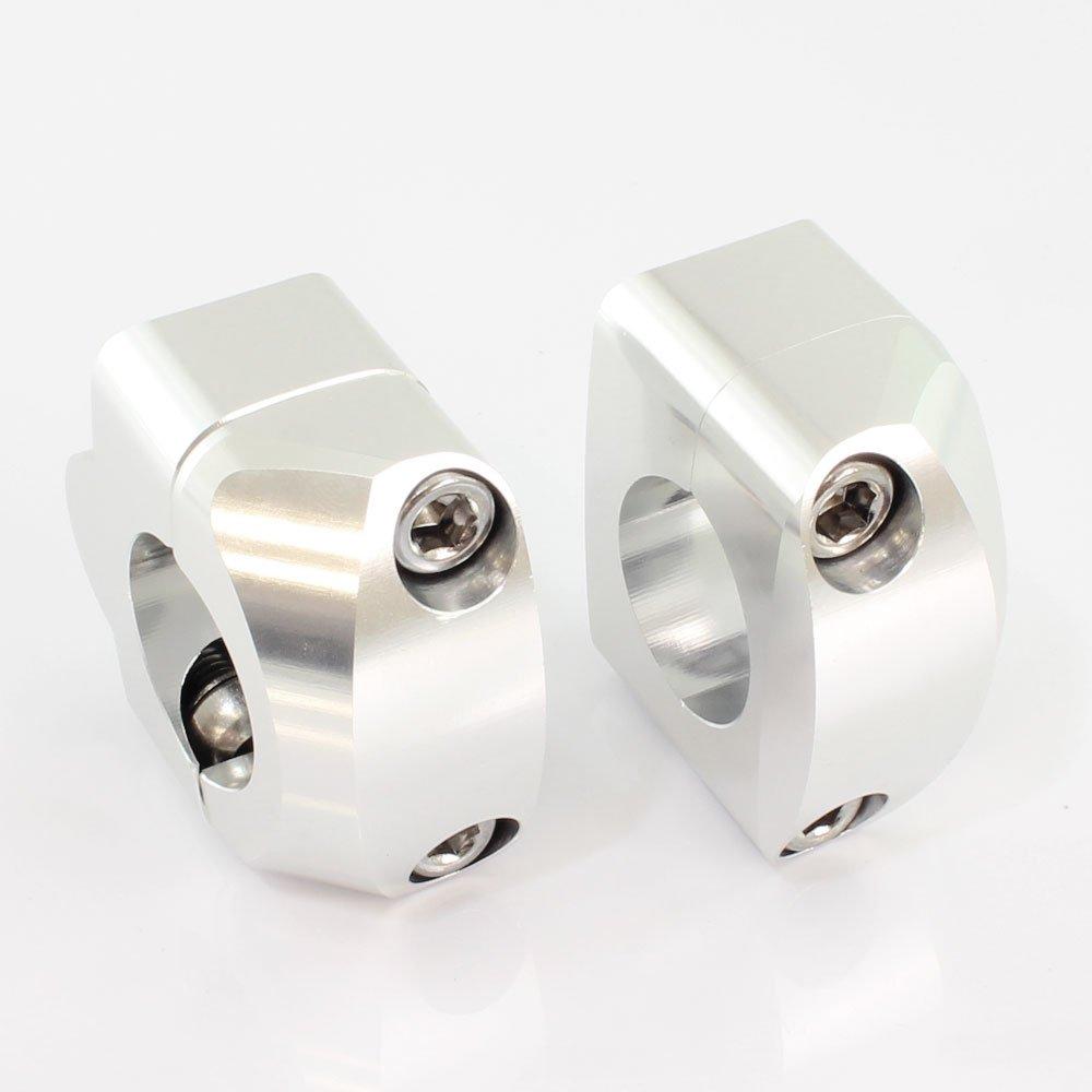 Rise Corporation Tapered Handlebar Clamp Aluminum Handlebar Clamp with Size T05Z9990083SL Kit, Conversion, Silver,
