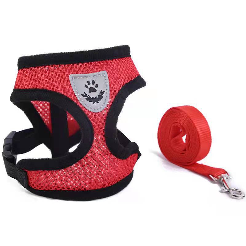 Dog Rope Breathable Gauze Chest Strap Traction Rope Small and Medium Dogs Teddy Going Out Walking Dog Rope
