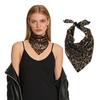 Y2K Metallic Triangle Bandana, High Gloss Punk Head Scarf for Women