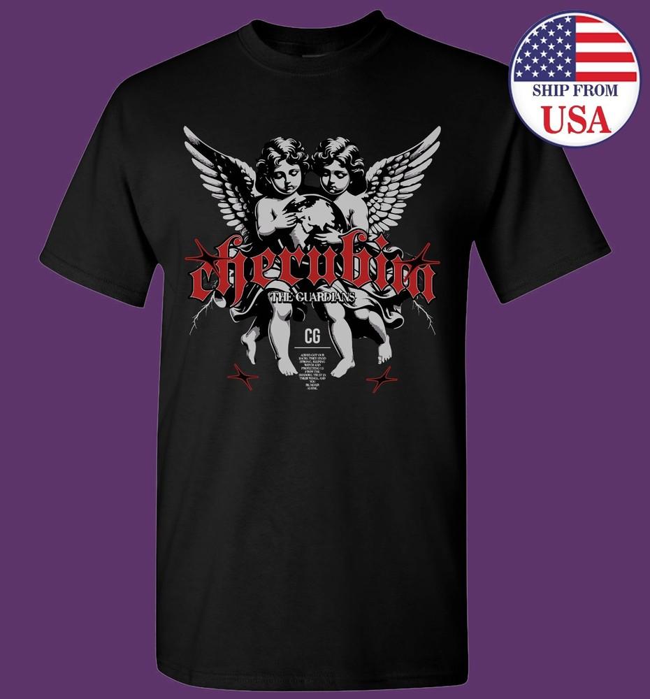 Cherubim The Guardians CG Black Graphic T-shirt