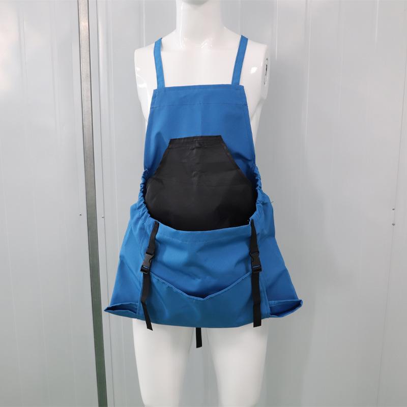 

Outdoor Harvesting Big Pocket Apron Gardening Quick Release Harvesting Apron Backpack Adult Tool Apron Picking Bag синий
