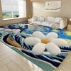 Japanese Wave Art Floor Mat Retro Multiple Choice Living Room Kitchen Rug Non-Slip Modern Home Decor