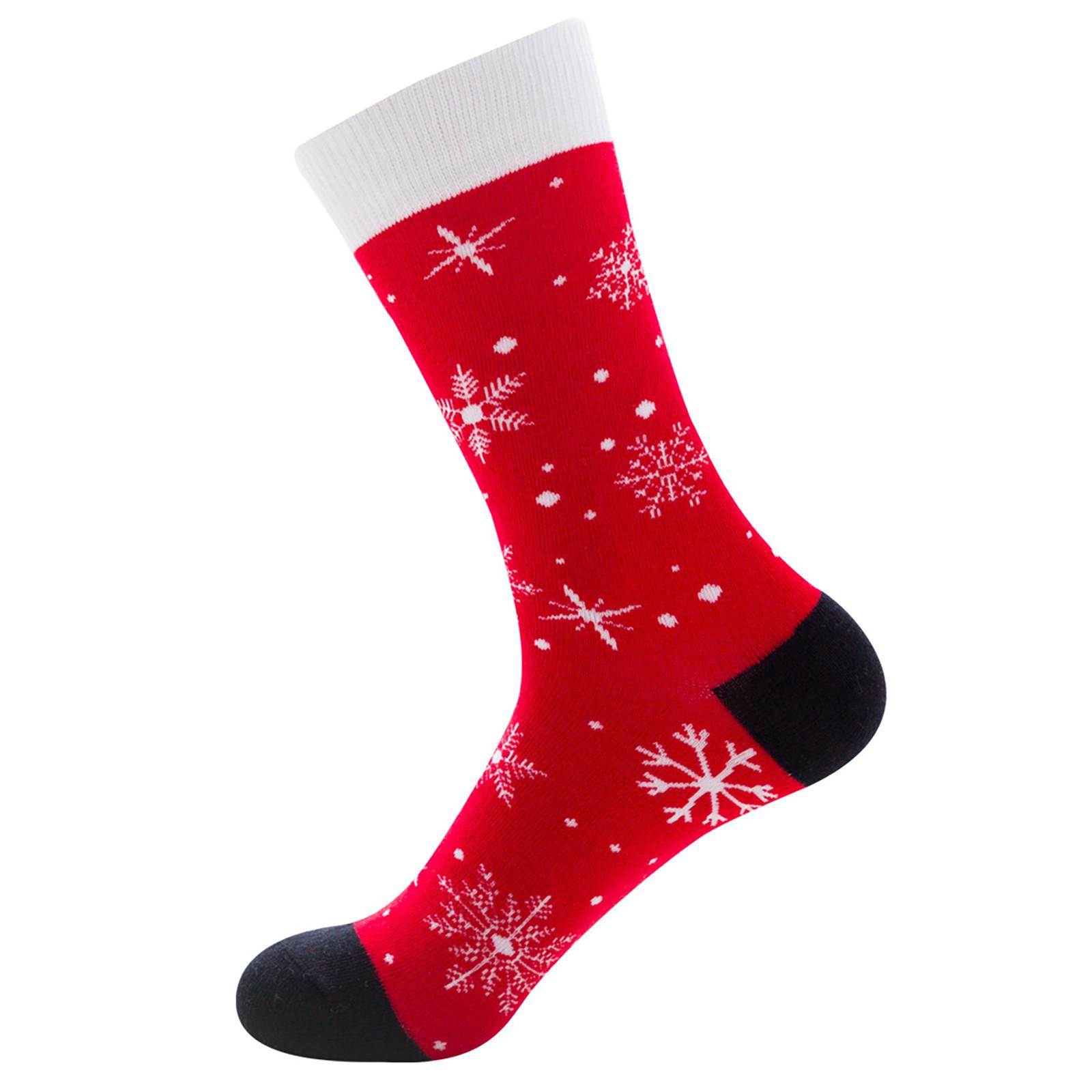 Men Christmas Socks For Men Casual Performance Cotton Pad Sports Warm Socks One Size