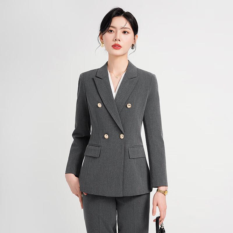 Troyman Women s Spring/Autumn Business Suit Set 2XL