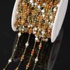 Colorful Crushed Natural Stone & Stainless Steel Necklace Chain for DIY Jewelry