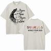 Singer Shakira Las Mujeres Ya No Lloran World Tour Tshirts Mens Hip Hop Tshirt Vintage Washed Summer Oversized Cozy Tee Shirt
