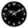 11-Inch hot-selling wood grain new silent wall clock without punching, living room bedroom creative wall-mounted retro clock