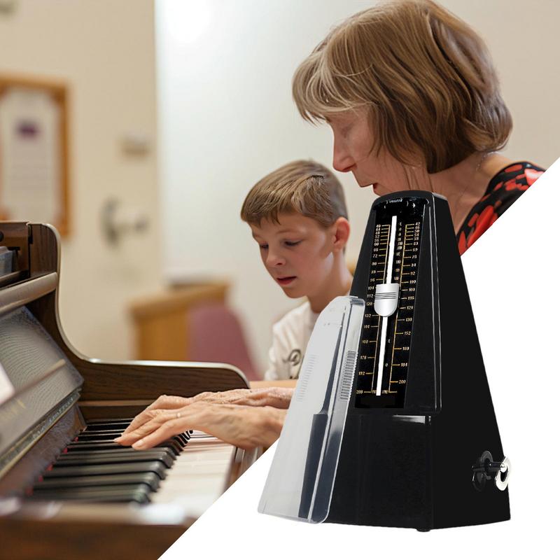 Guitar Metronome Piano Metronome Tower-Shaped Mechanical Metronomes Loud Sound Solid Music Metronome Tuner For Violin Drums