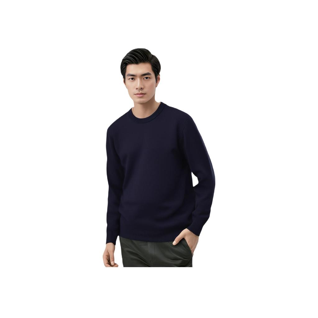UNIQLO FW23 Solid Color Loose Fit Pullover Long Sleeve Knit Sweater Unisex sweater 453754-69