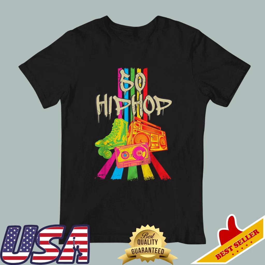 50th Music Anniversary Of Hip hop Birthday Vintage Retro Unisex Black T-Shirt