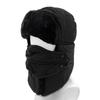 Winter windproof and cold-proof solid color hat thickened and velvet thermal ear protection hat outdoor headgear cycling thermal hat