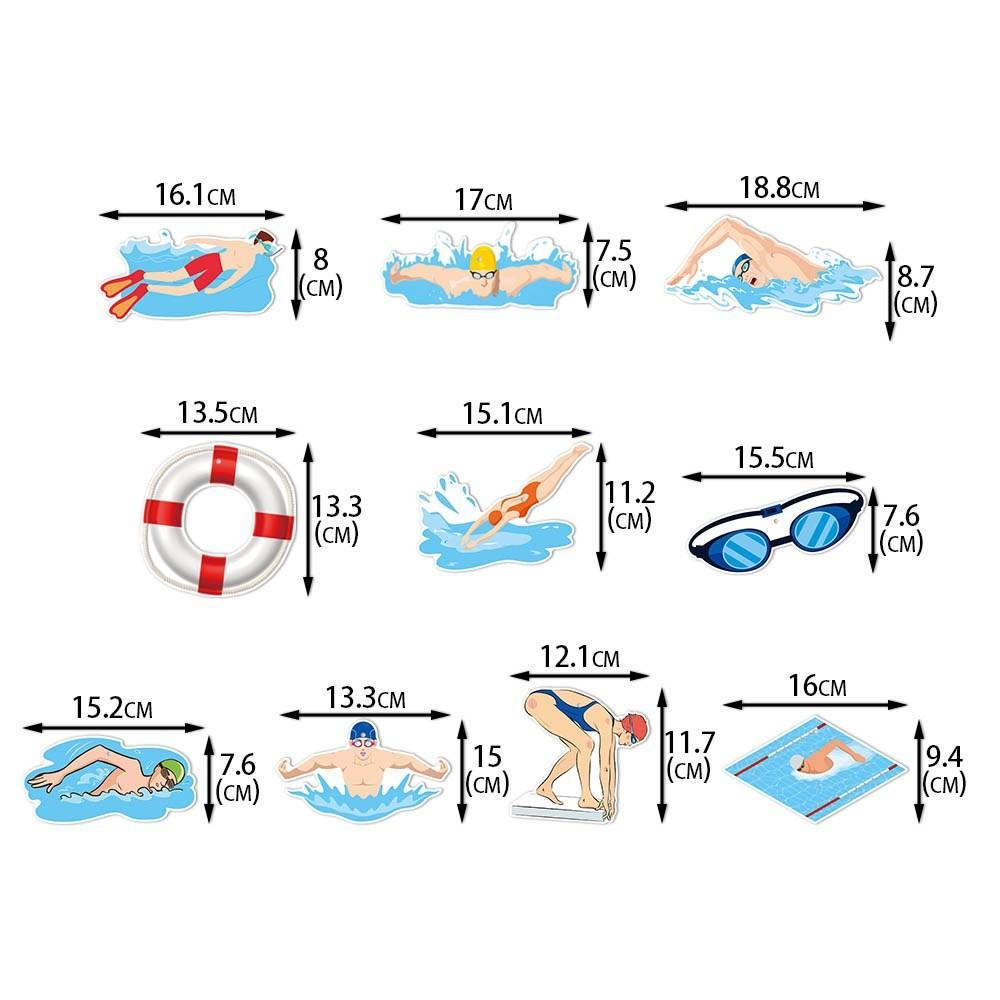 Swimming Themed Summer Birthday Party Activity Decoration Spiral Pendant