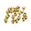50 Stück/Los 3/4/5mm Edelstahl Abdeck-Quetschperlen Abstandshalter Stopper Quetschperlen für DIY Schmuckherstellung Zubehör