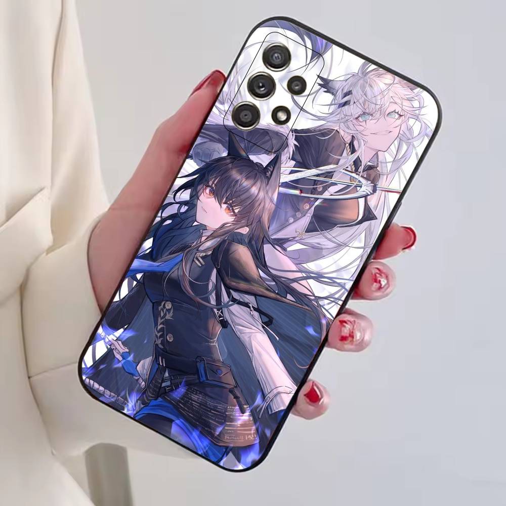 Game Arknights Phone Case Black Silicone Soft For Samsung S25,S24,S21,S22,S23,S30,Ultra,S20,Plus,Fe,Lite