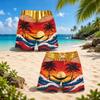 Herren Strandshorts Hawaiianische Badeshorts für den Sommer