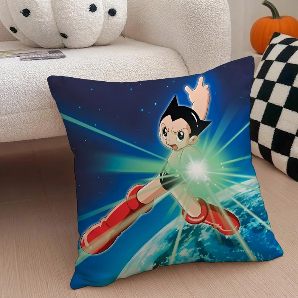 Anime Classic AAstroboy Cushion Cover Throw Pillow Cover Hidden Button Durable Polyester Chair Cushion