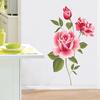 Romantic Rose Flower Love 3d Wall Sticker Home Decor Living Room Bedroom Kitchen Flower Shop Decals Mother's Day Gift Home Decor