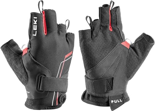 LEKI Climbing Gloves NW Breeze Shark Short Red (220) M 1300404