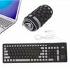 103 Keys Portable USB Keyboard Flexible Waterproof Soft Color Silicone Gaming Keyboard Tablet Foldable Laptop Computer Keyboard