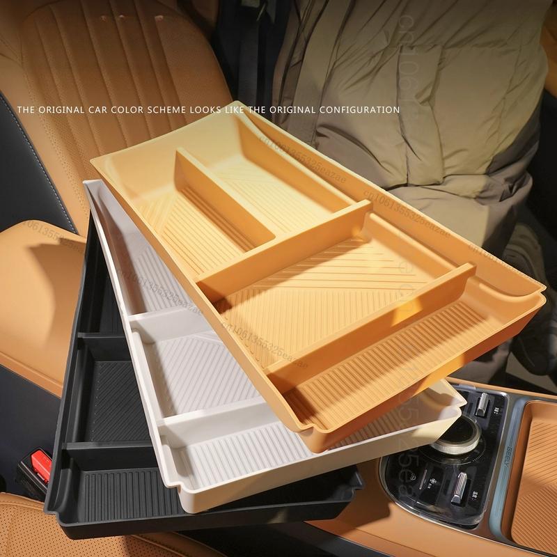 Car Central Control Armrest Under Storage Box For Geely Galaxy Starship 7 EM-i 2025 2026 Interior Accessories