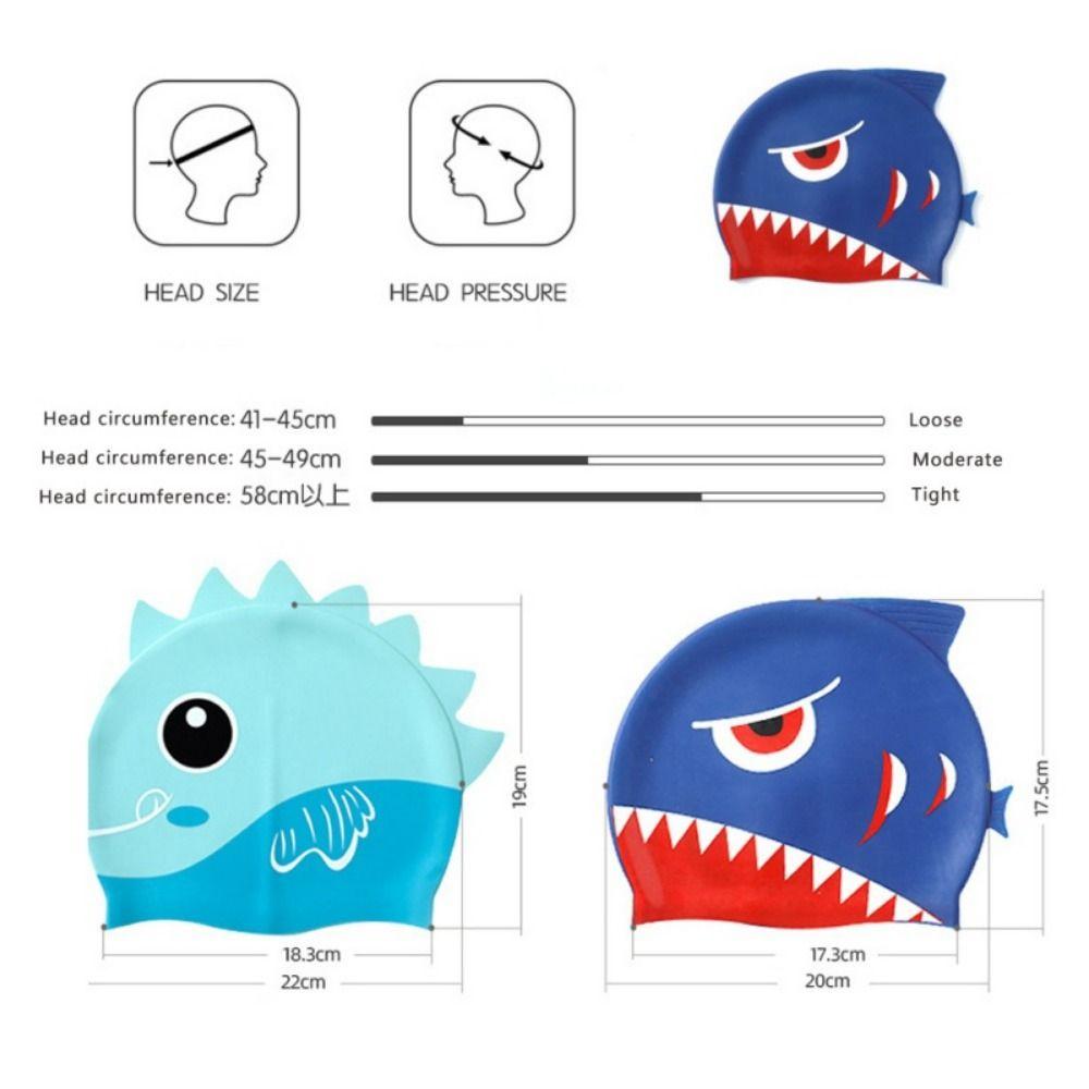Swimming Cap Cartoon Pattern For Diving Swimming Cap Elastic Hat Swimming Hat Swim Pool Hat