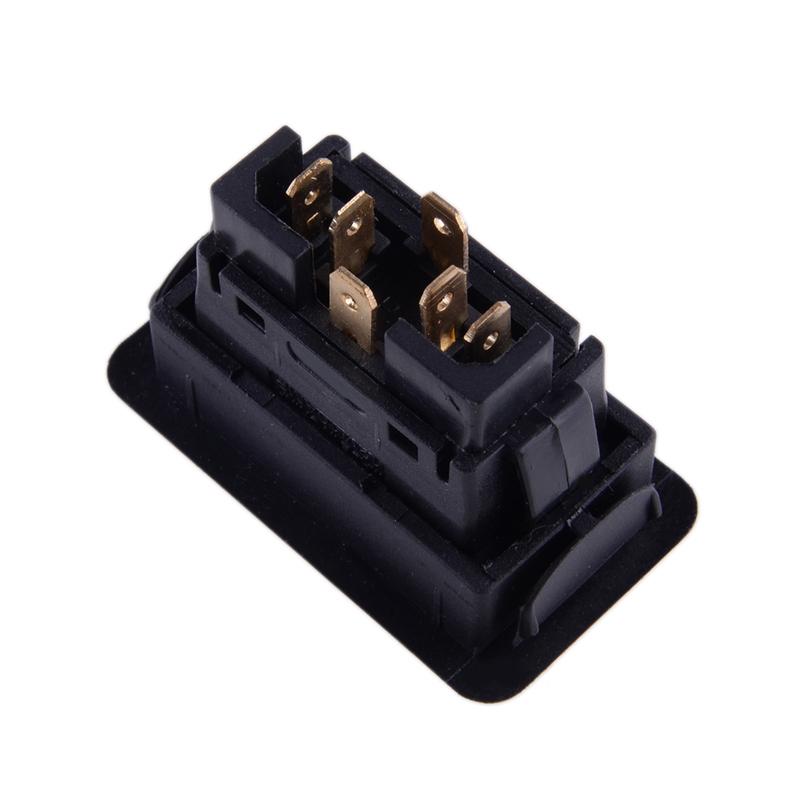 2Pcs 6 Pin Electric Power Window Indicator Light Control Switches Kit Car Universal DC 12V