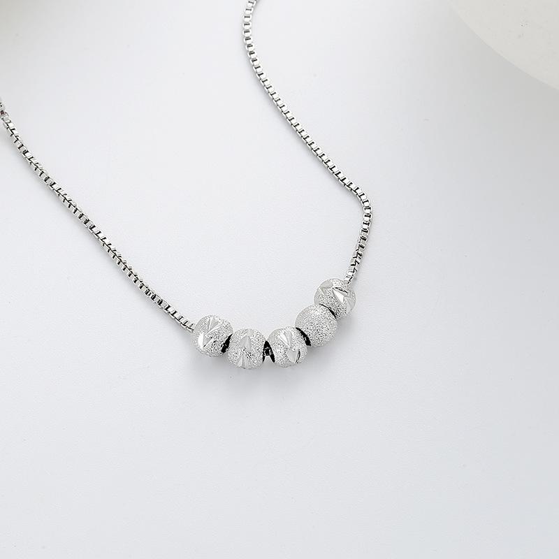 Five Blessings To The Gate of The Lucky Beads and Collarbone Chain Japanese and Korean Ins Light Luxury Simple Niche