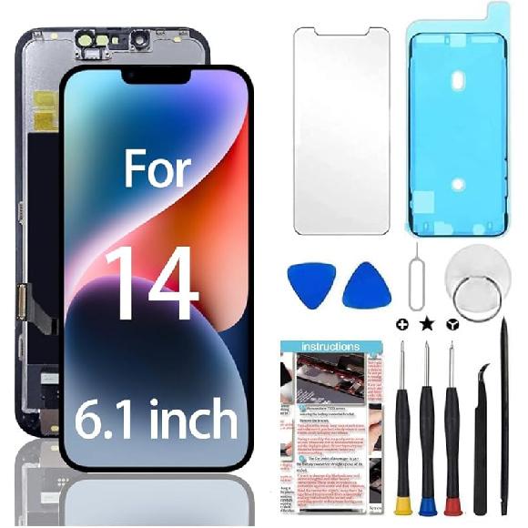 for iPhone XR Screen Replacement 6.1 inch,LCD Display Touch Screen Digitizer Assembly with Repair Tools, Compatible with Model A1984, A2105, A2106,
