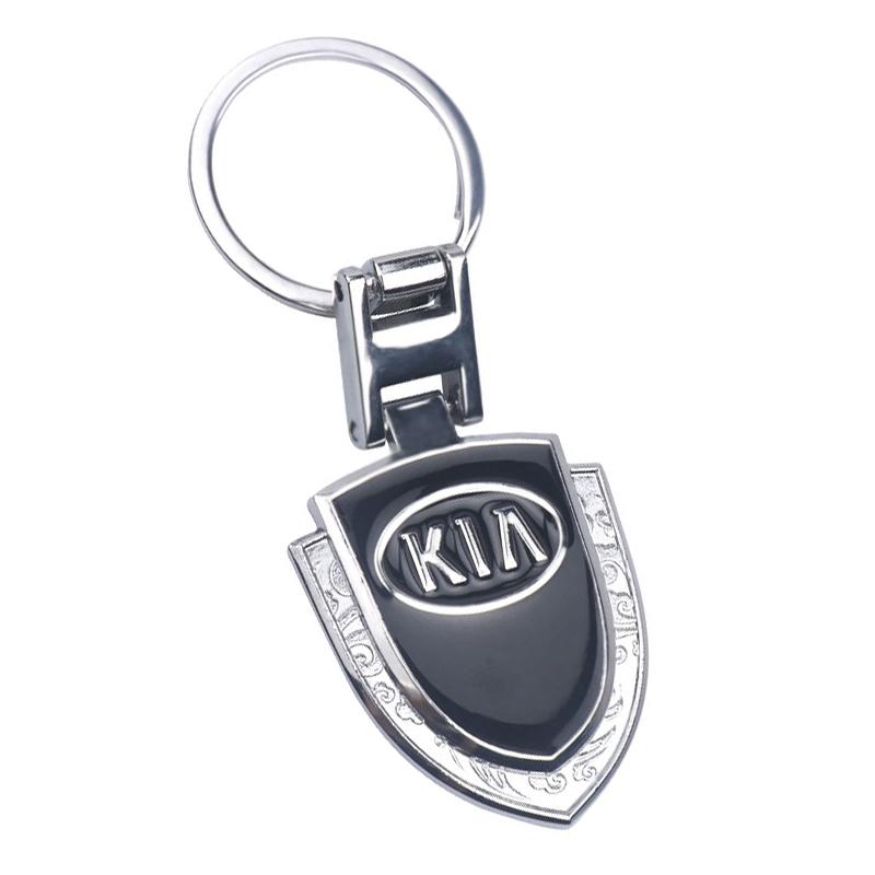 3D Metall Leder Auto Schlüsselanhänger Schlüsselring Zubehör Für Kia Rio Ceed Sportage Cerato Soul Sorento K2 K3 K5 Picanto Optima xmwcj44