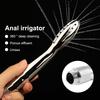 Aluminiumlegering Silver Bidet Anal Enema Duschhuvud Anus Rengöring Tvätt Dusch Handhållen Spruta Gänga